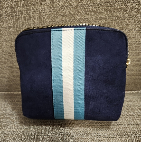 Nieman Marcus Velvet Tote and Cosmetic Bag Set - Picture 4 of 6